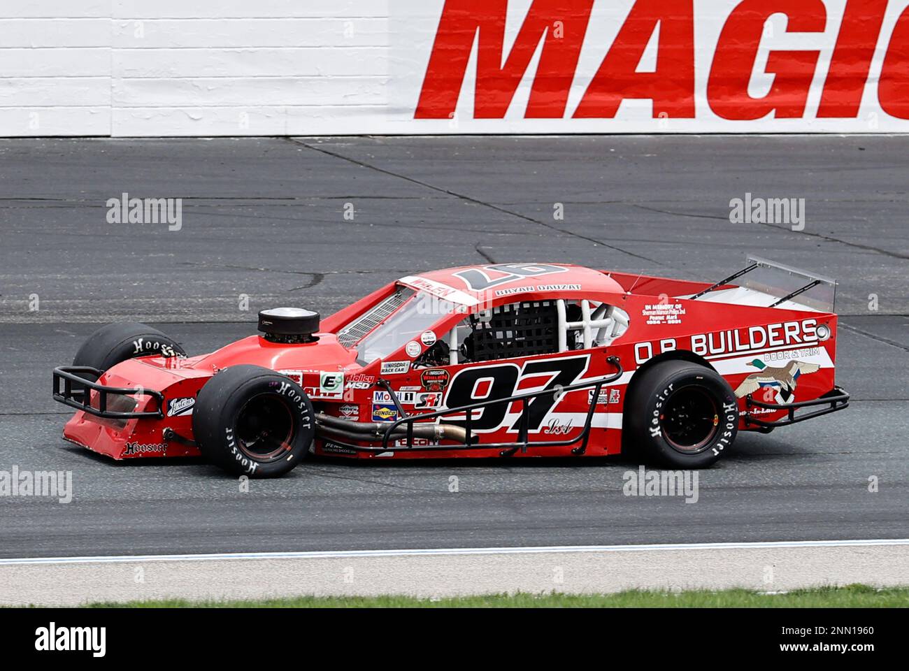 LOUDON, NH - JULY 17 Bryan Dauzat, driver of the (97) Brother in Law Motorsports car, during the Whelen Modified Tour