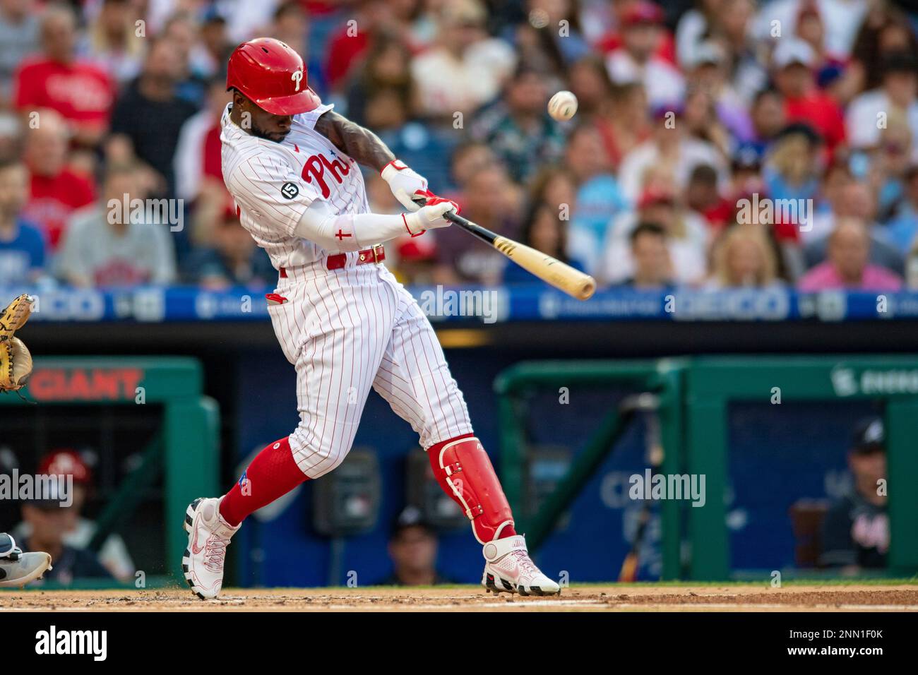 PHILADELPHIA, PA - AUGUST 15: Philadelphia Phillies left fielder Andrew  McCutchen (22) on the base path during the Major League Baseball game  between the Cincinnati Reds and Philadelphia Phillies on August 15