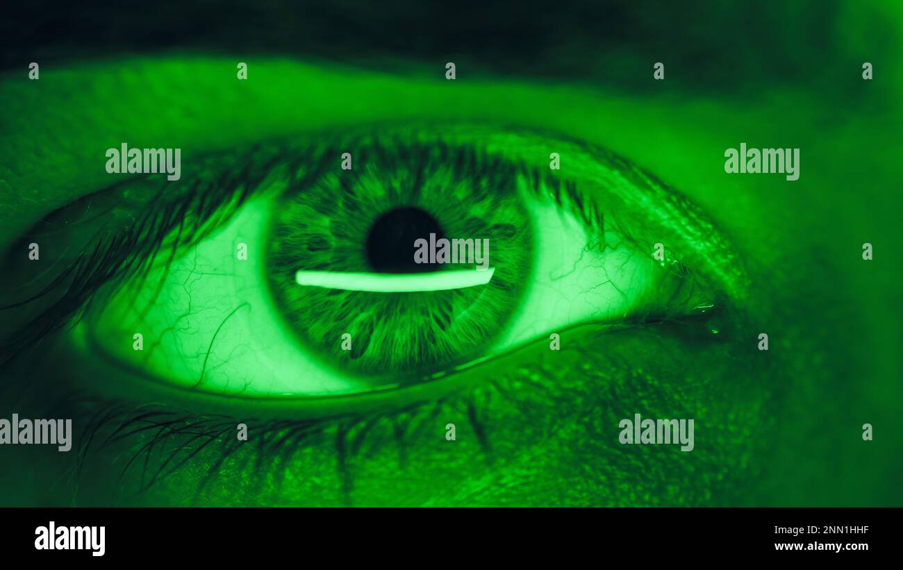 Human Eye Access Scan Light Stock Photo Alamy