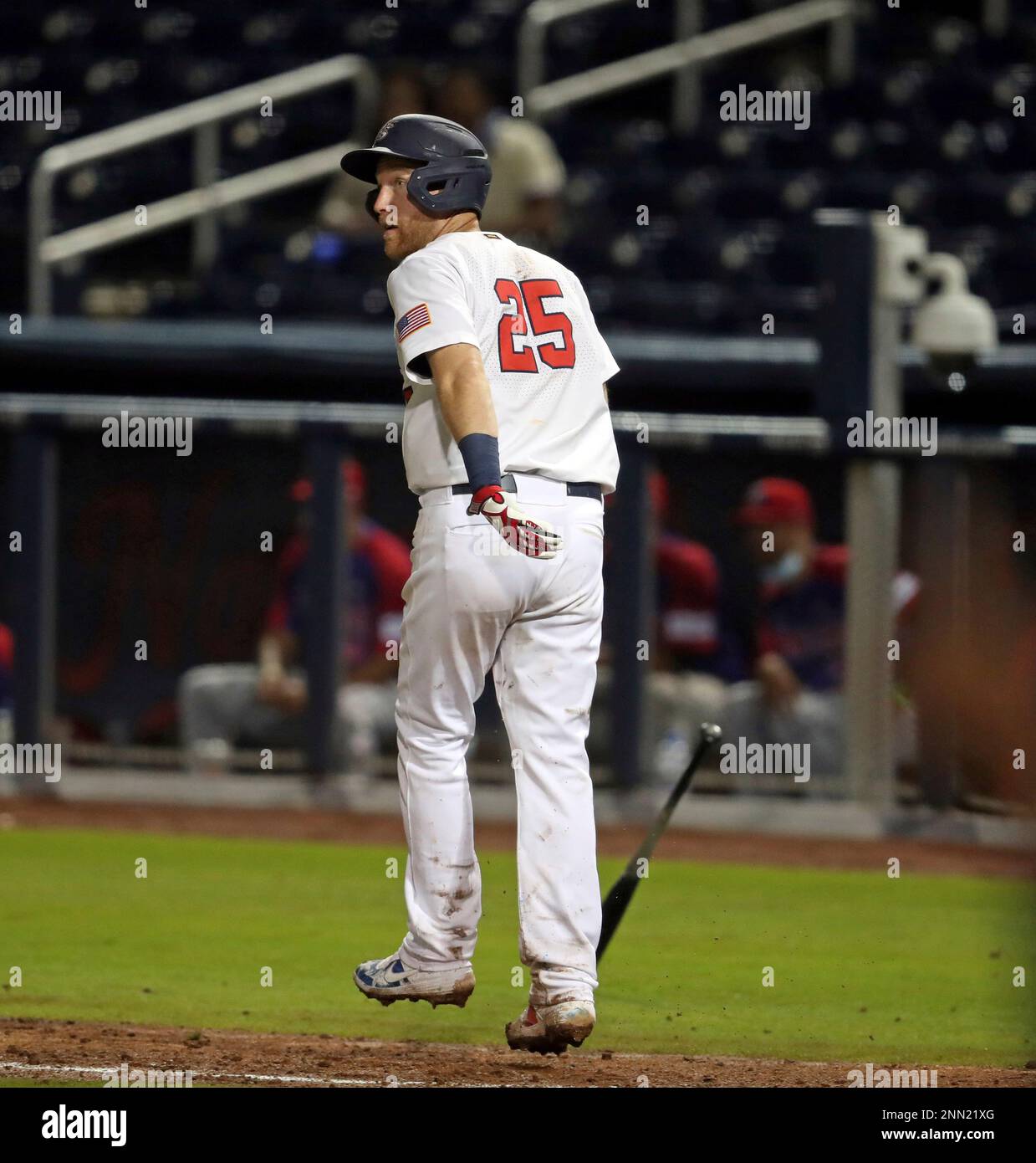 Todd Frazier (25) of Team U.S.A. celebrates during the 2021 WBSC Baseball  America Qualifier at Clover Park in Port St. Lucie, Florida (Tom DiPace via  AP Stock Photo - Alamy