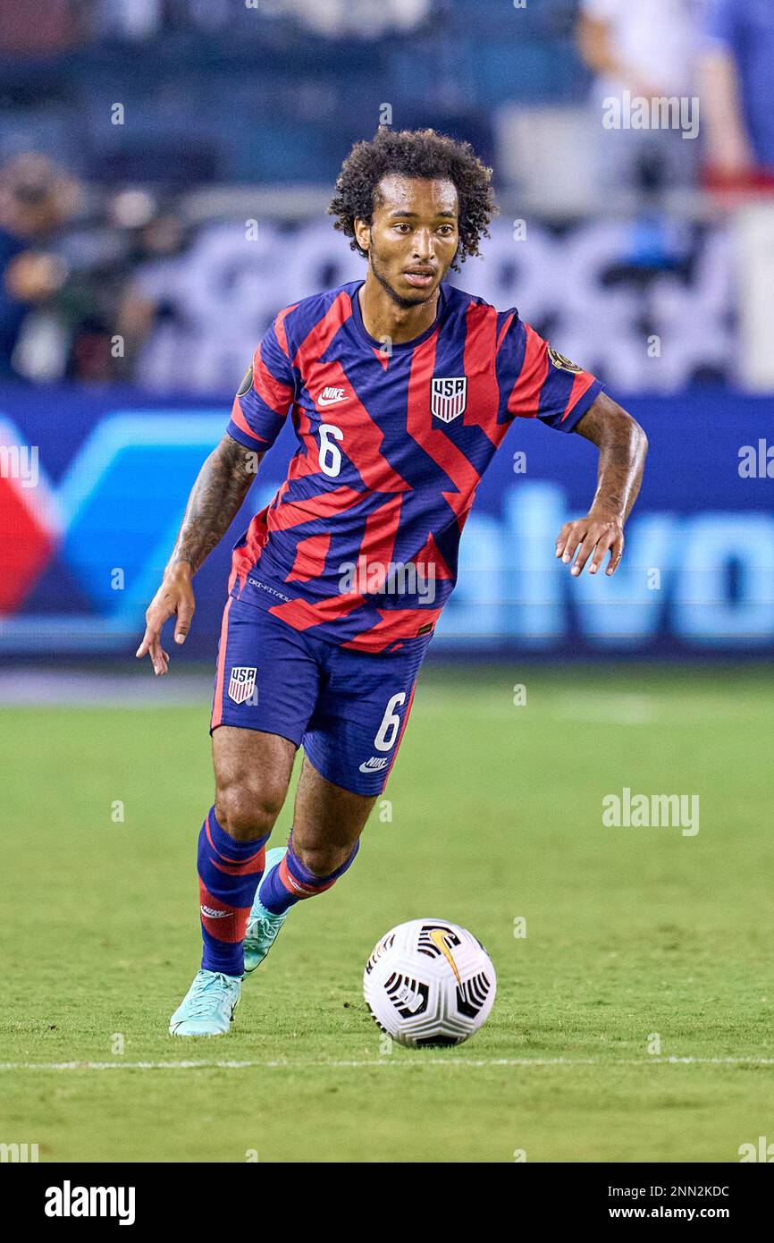 KANSAS CITY, KS - JULY 11: United States midfielder Gianluca Busio (6 ...