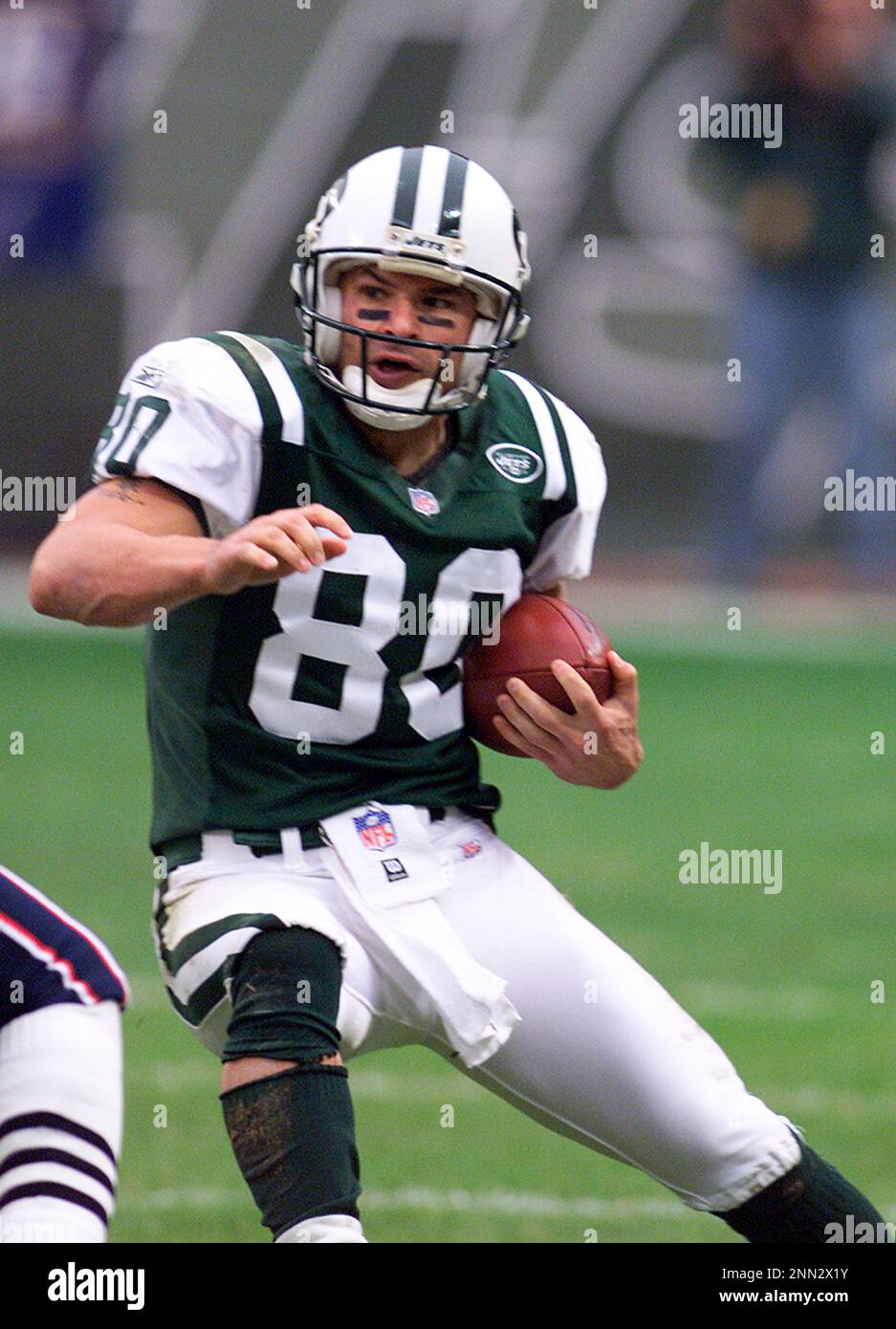 2 Dec 2001: Wayne Chrebet of the New York Jets during the Jets 17-16 loss