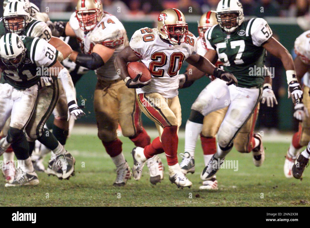 Garrison Hearst of the San Francisco 49ers during the Niners 19-17