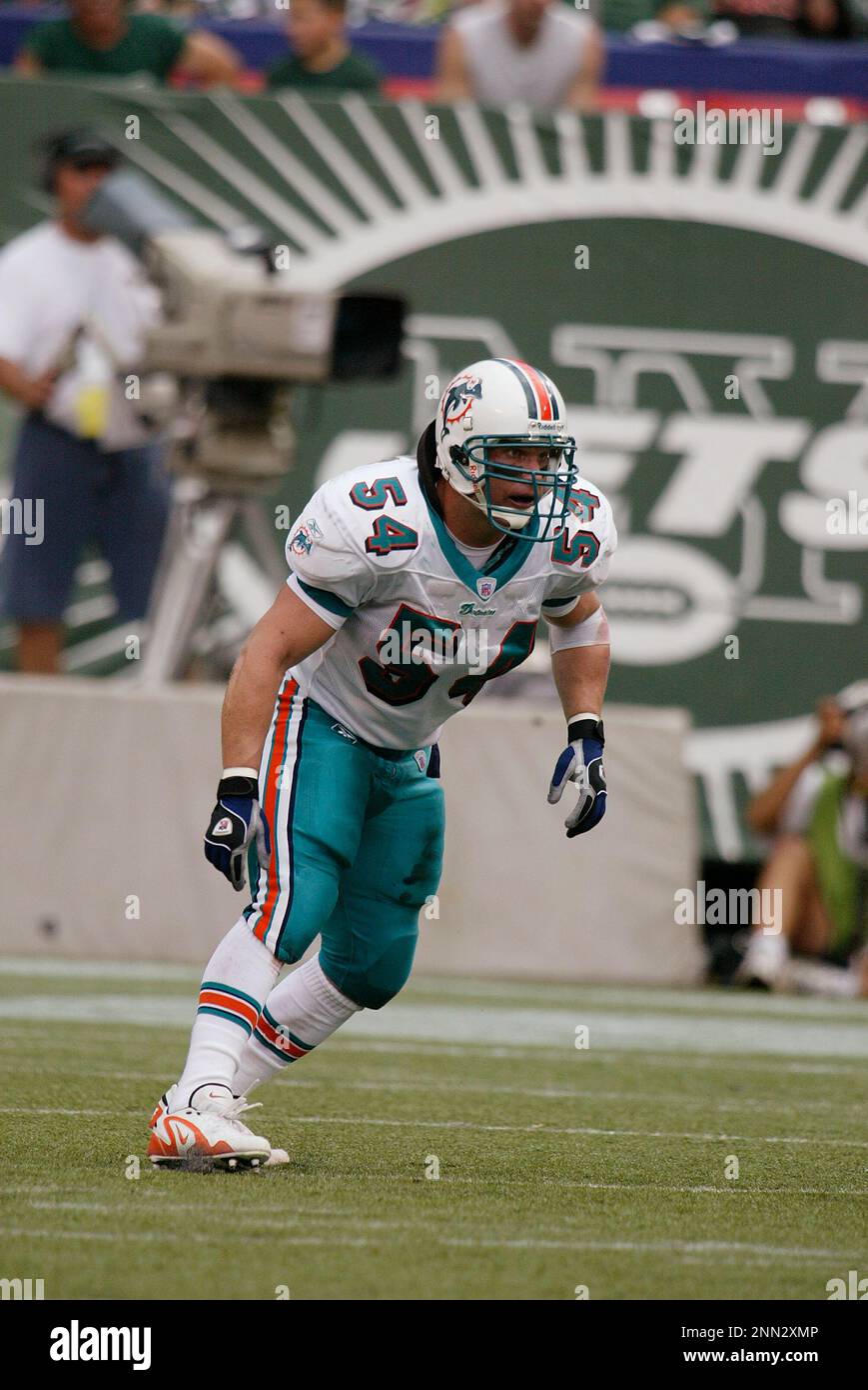 14 September 2003 : Zach Thomas of the Miami Dolphins during the