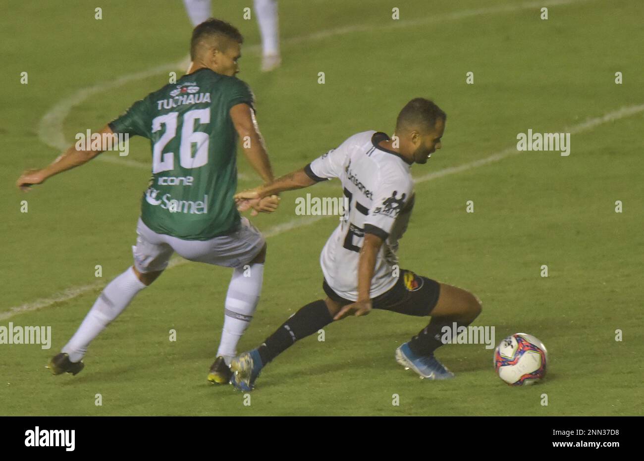 PB - Joao Pessoa - 7/24/2021 - BRAZILIAN C 2021, BOTAFOGO-PB X SANTA CRUZ -  Botafogo-PB player Savio celebrates his goal during a match against Santa  Cruz at Almeidao stadium for the