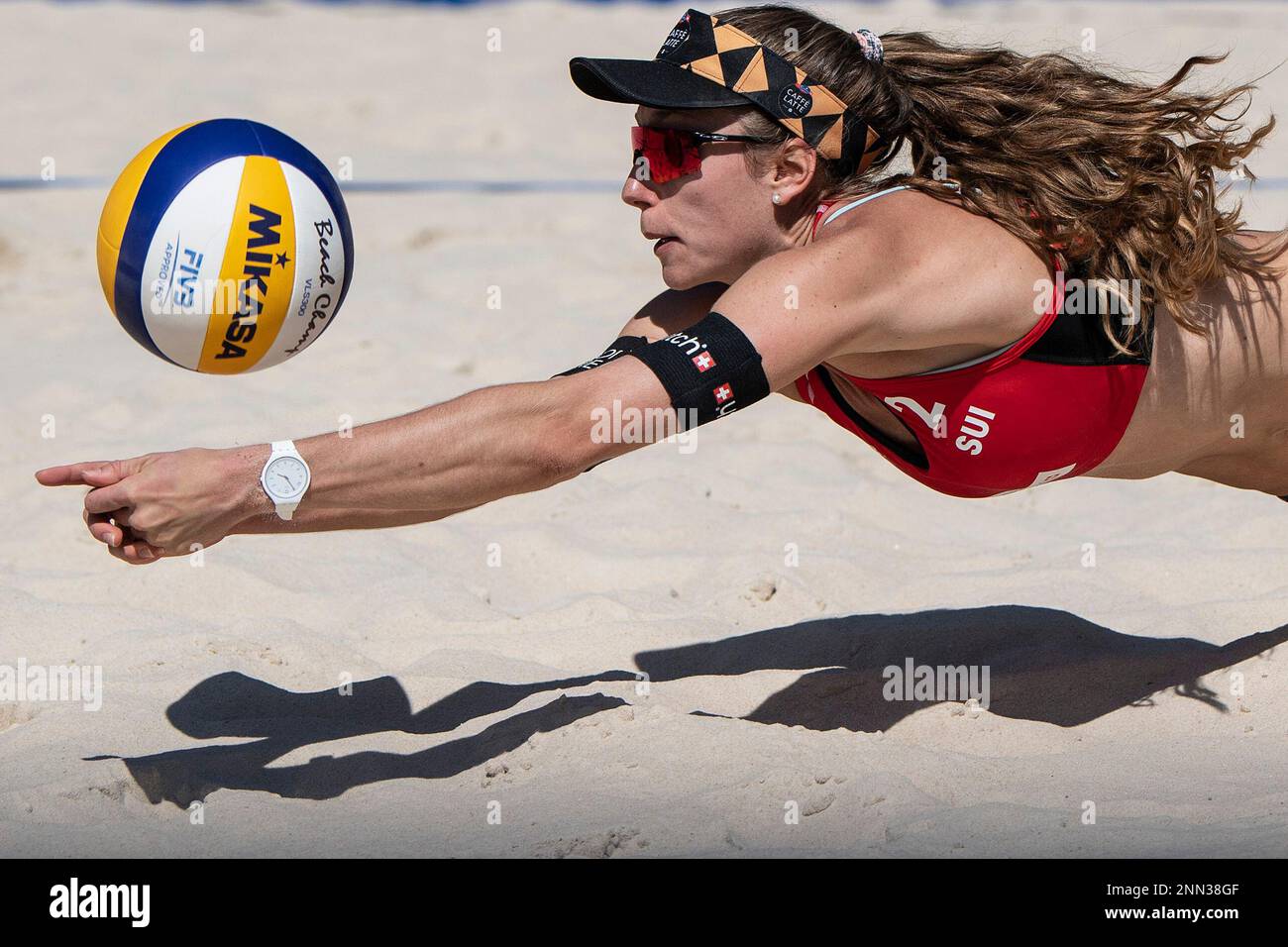 Switzerland s Nina Betschart In Action During Their Quarter Final Match switzerland-s-nina-betschart-in-action-during-their-quarter-final-match