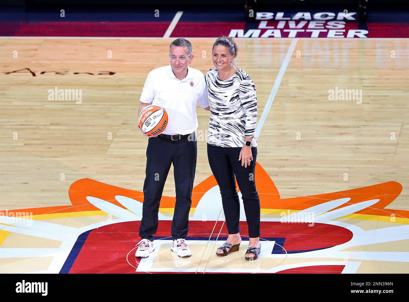 UNCASVILLE, CT - July 09: Connecticut Sun team president Jennifer ...