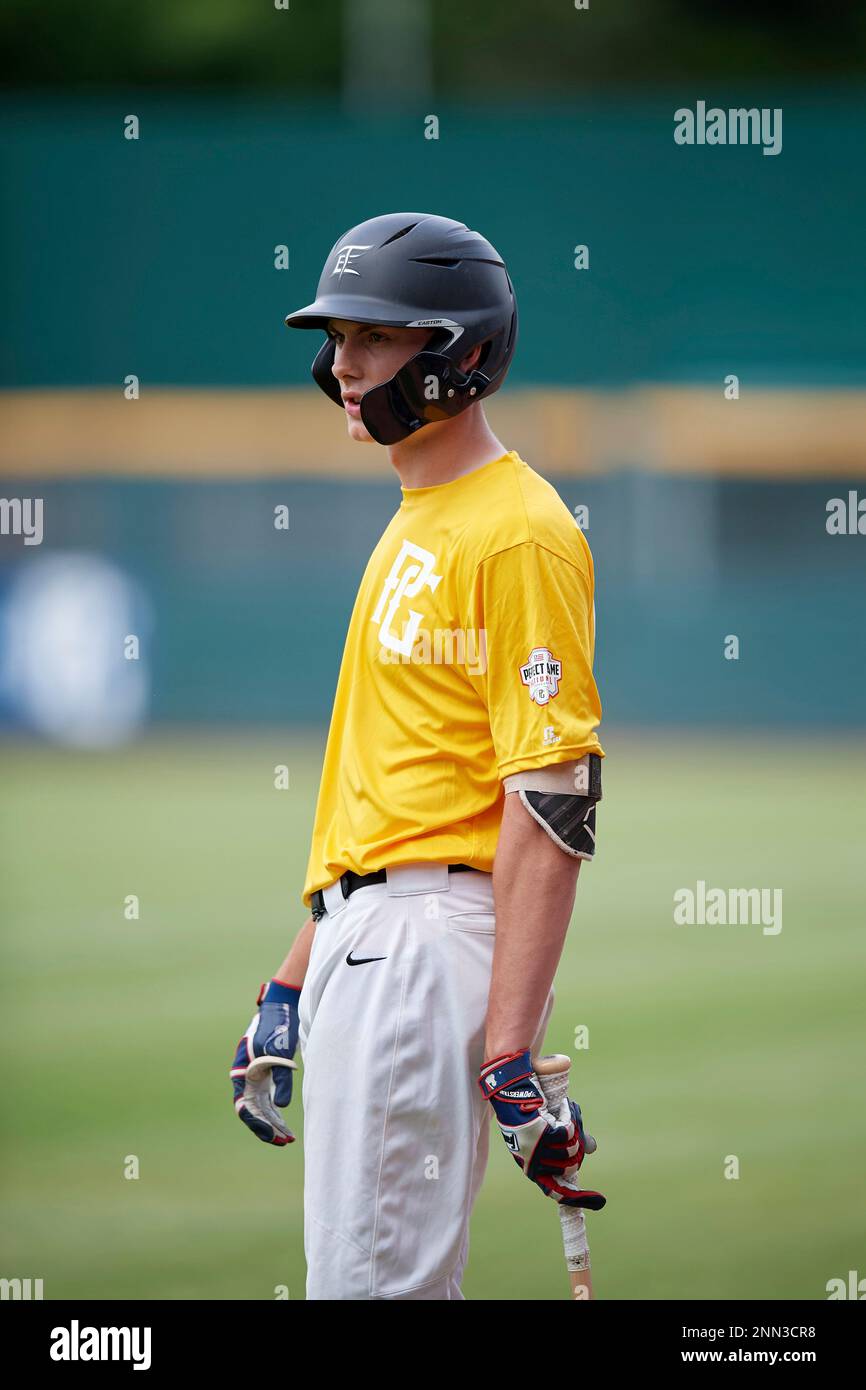 Benny Montgomery (23) of Red Land High School in Lewisberry, PA during the Perfect Game National
