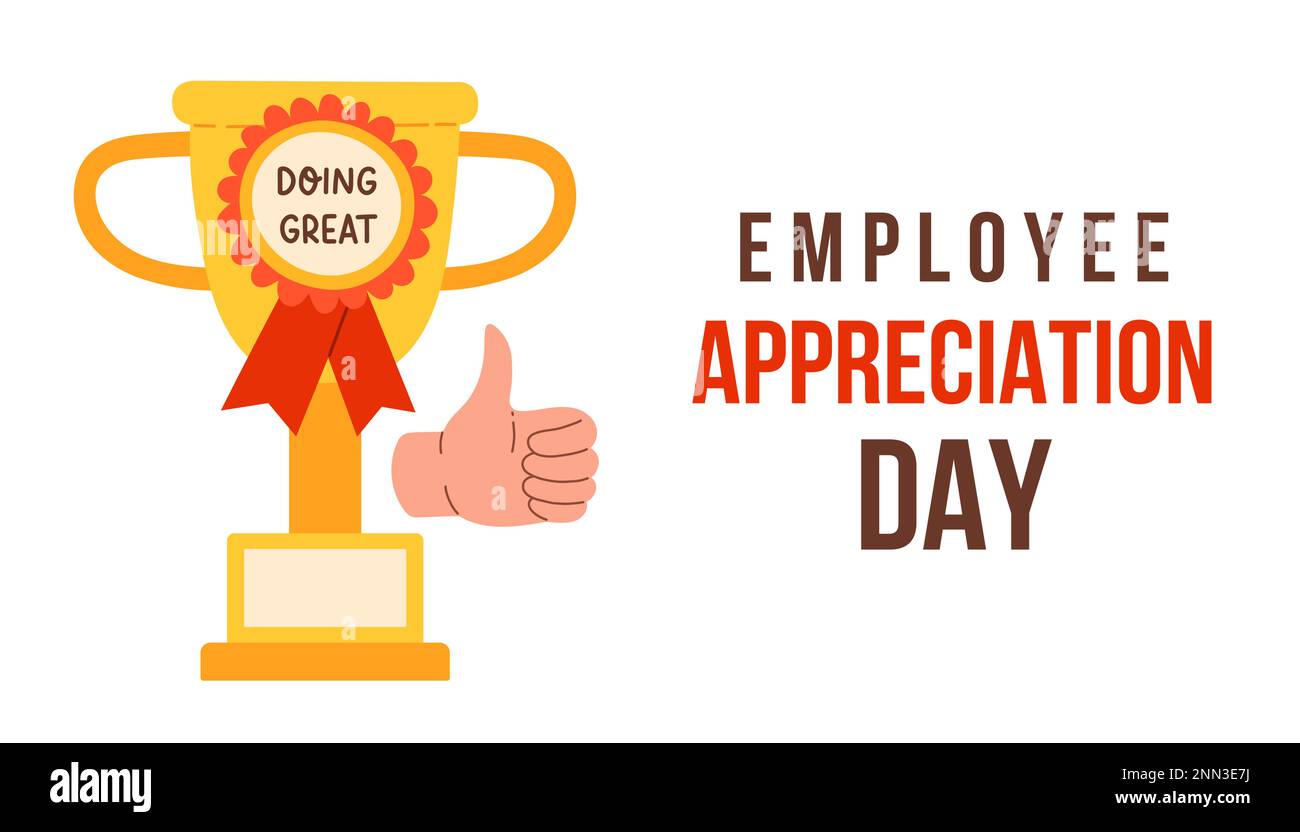 Employee Appreciation Day. Business development vector template for banner, card, poster, background Stock Vector