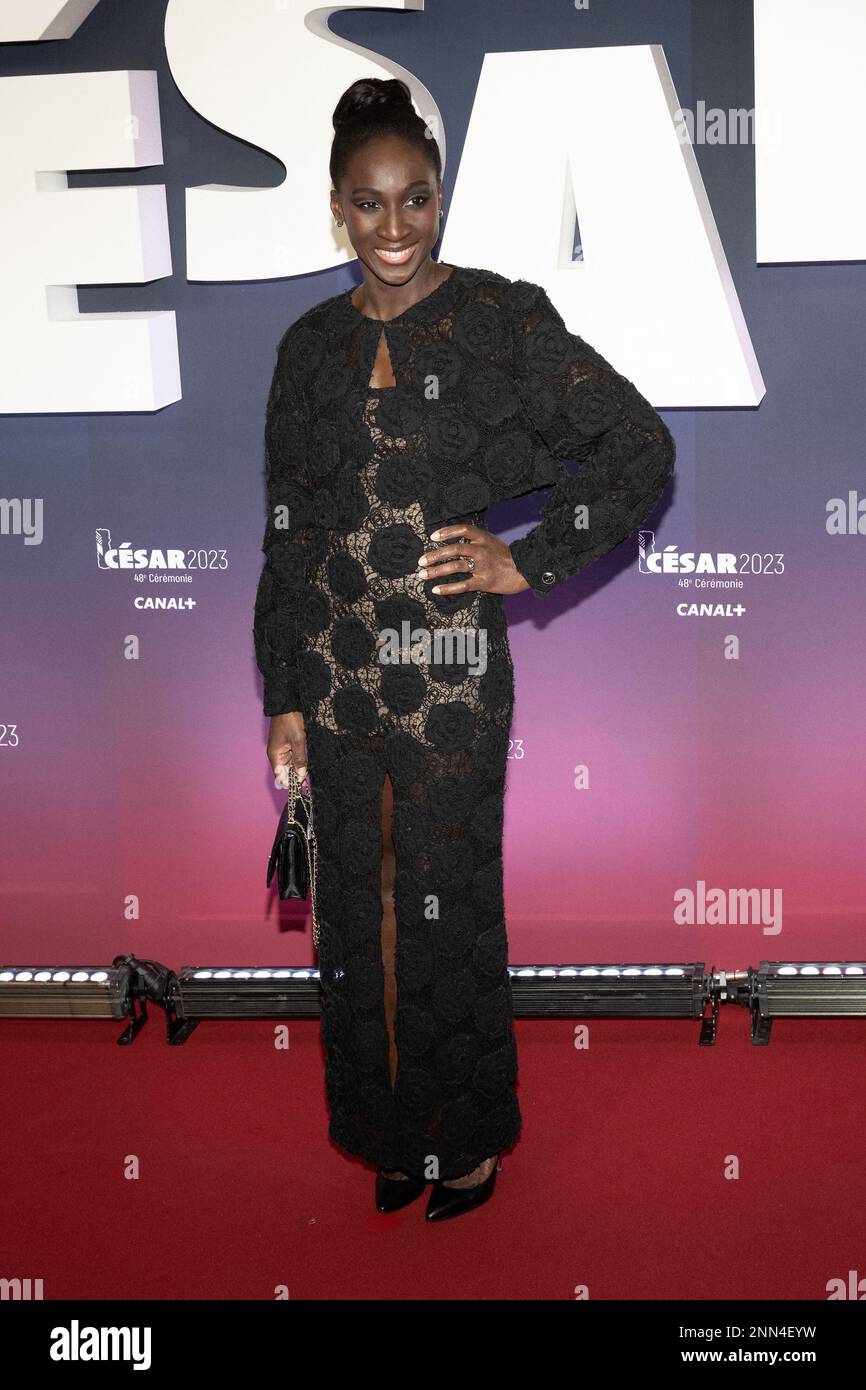 Eye Haidara arrives at the 48th Cesar Film Awards at L Olympia, on