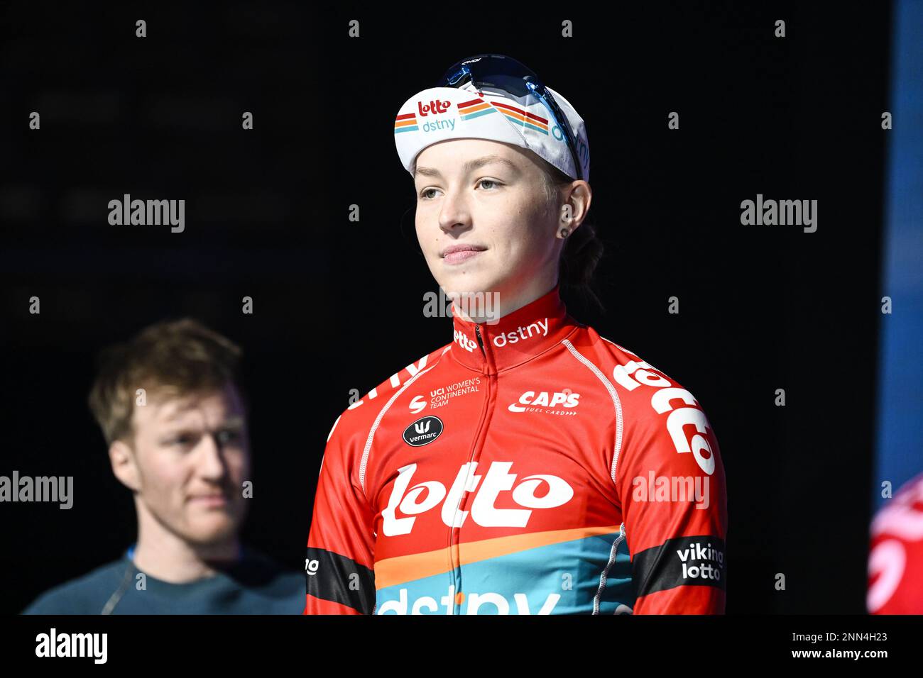 Czech Kristyna Burlova of Lotto Dstny Ladies pictured ahead of the