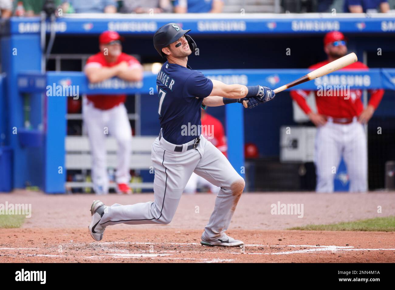 BUFFALO, NY JULY 01 Seattle Mariners right fielder Mitch Haniger (17) bats during the MLB