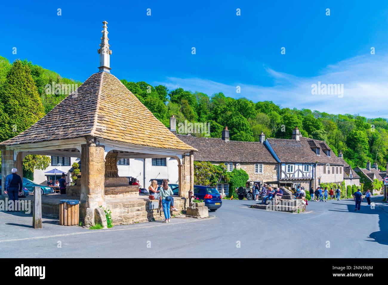 Castle Combe, Cotswolds, Wilttshire, England, United Kingdom, Europe Stock Photo