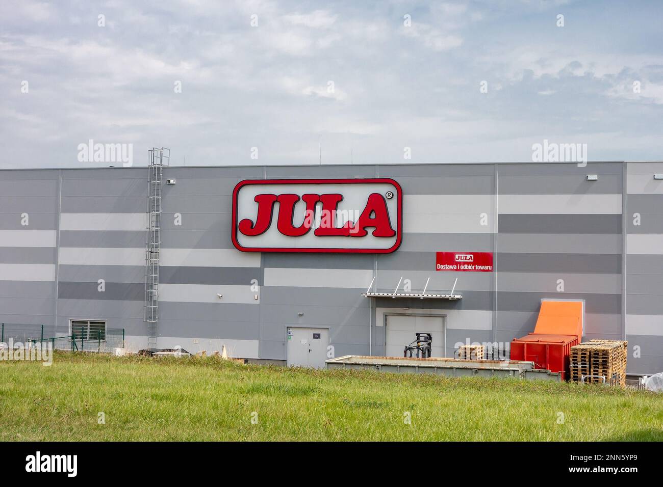 GLIWICE, POLAND - JULY 29, 2022: Jula storehouse where furniture, electronics, and appliances is sold Stock Photo
