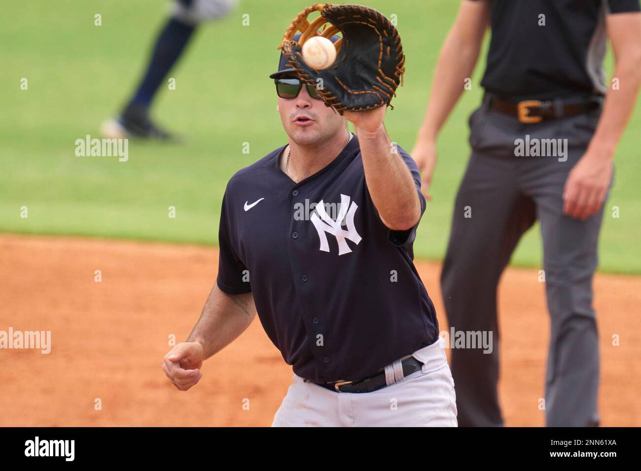 NY Yankees' Greg Bird getting ready to hit in extended spring training