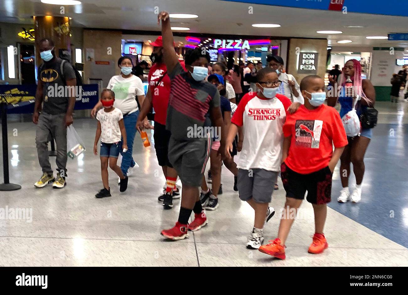 Photo by STRF/STAR MAX/IPx 2021 6/20/21 People wearing masks inside