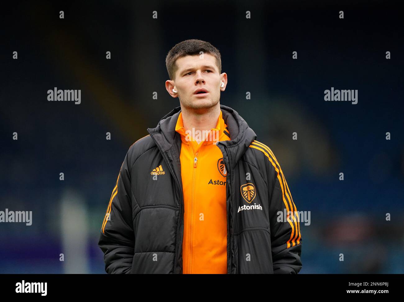 Leeds United goalkeeper Illan Meslier on the pitch before the Premier League match at Elland