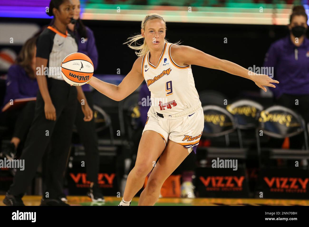 LOS ANGELES, CA JUNE 16 Phoenix Mercury guard Sophie Cunningham (9