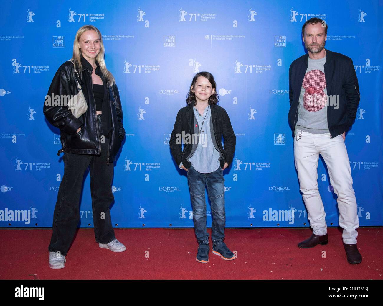 German actress Jule Hermann, from left, and actor Wanja Valentin Kube
