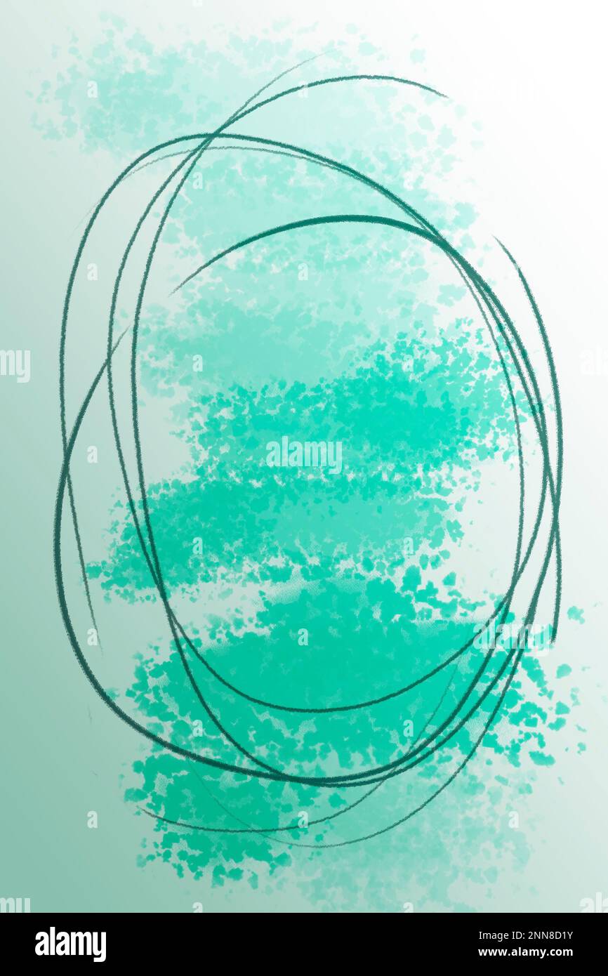 Hand drawn illustration with brightful colors and geometric elements ...