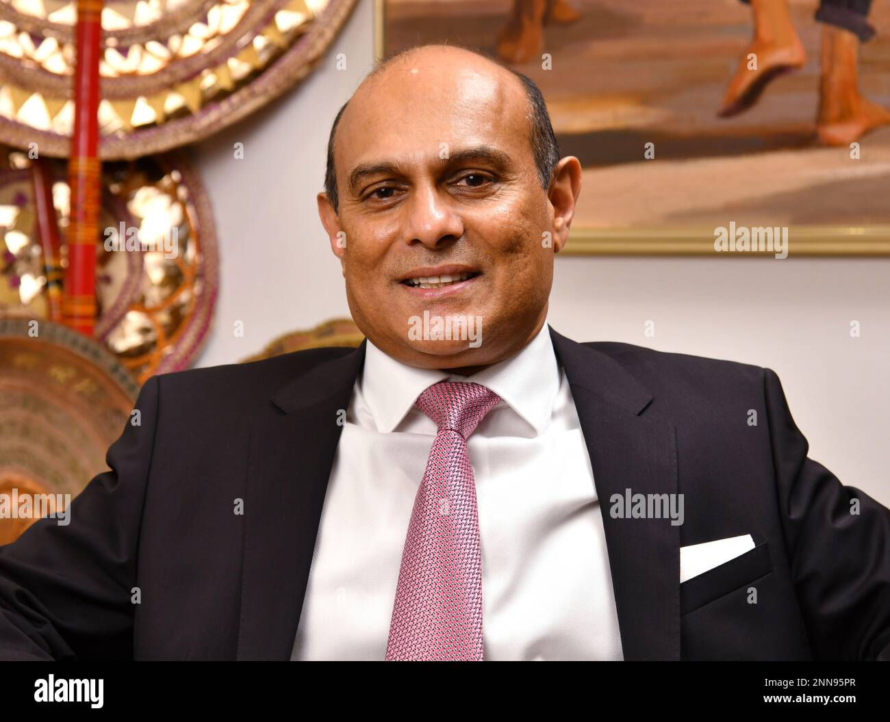 Sri Lanka's Ambassador to Japan Vishramal SANJIV Gunasekara is pictured