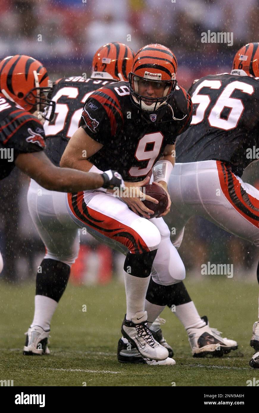 10 August 2003 Carson Palmer of the Cincinnati Bengals during the