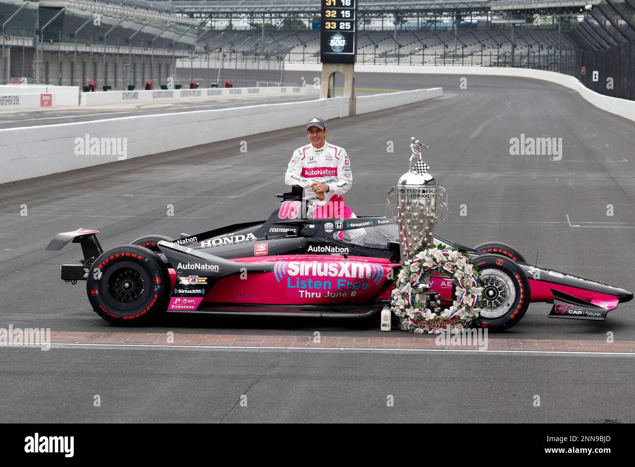 INDIANAPOLIS, IN - MAY 31: NTT Indy Car Series driver Helio Castroneves ...