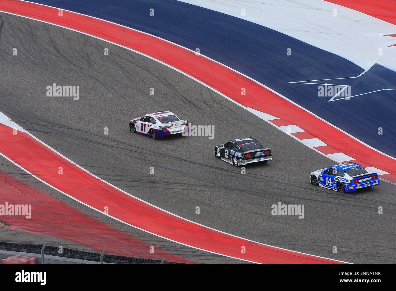 AUSTIN, TX - MAY 23: #11: Denny Hamlin, Joe Gibbs Racing, Toyota Camry ...