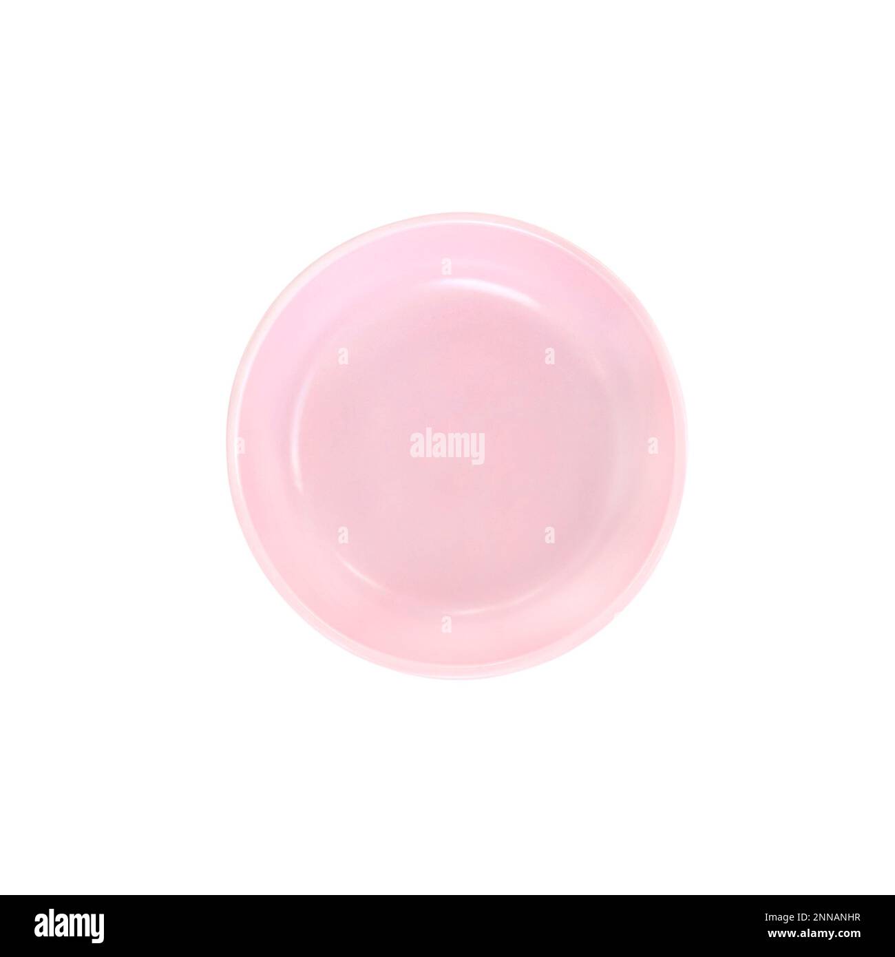 Pink plate isolated on white background with clipping path Stock Photo ...