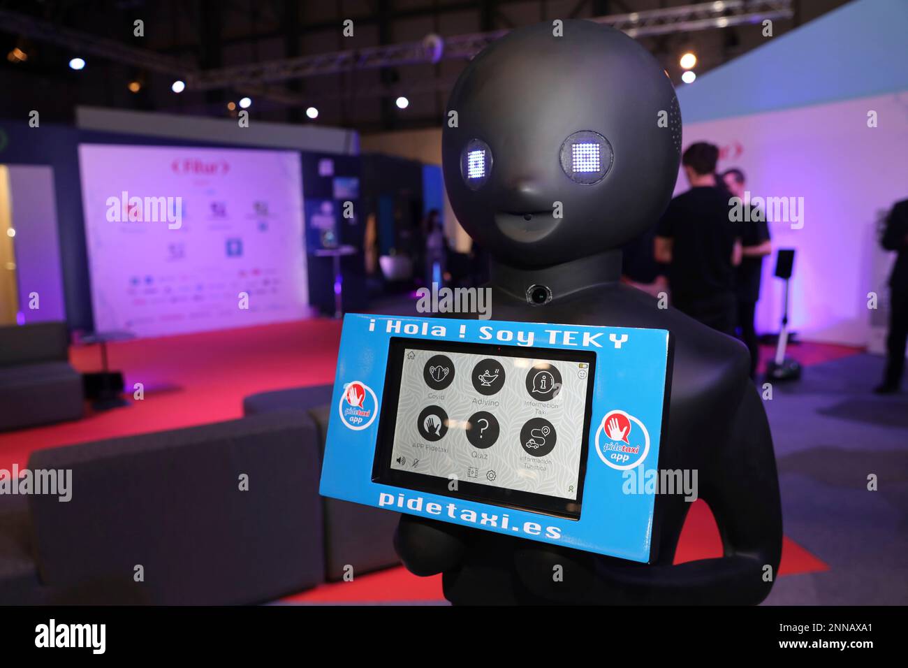 A Futura Vive robot at the Fitur Techy stand at FITUR 2021, 19 May 2021