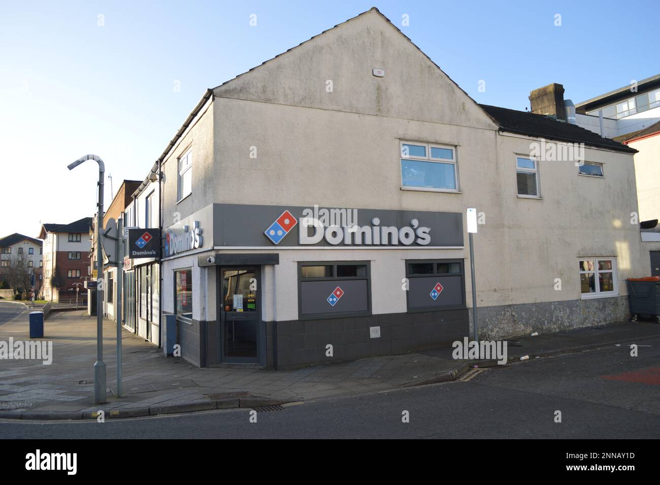 25th February 2023, Swansea, Wales, United Kingdom. Domino's Pizza Swansea Stock Photo Alamy