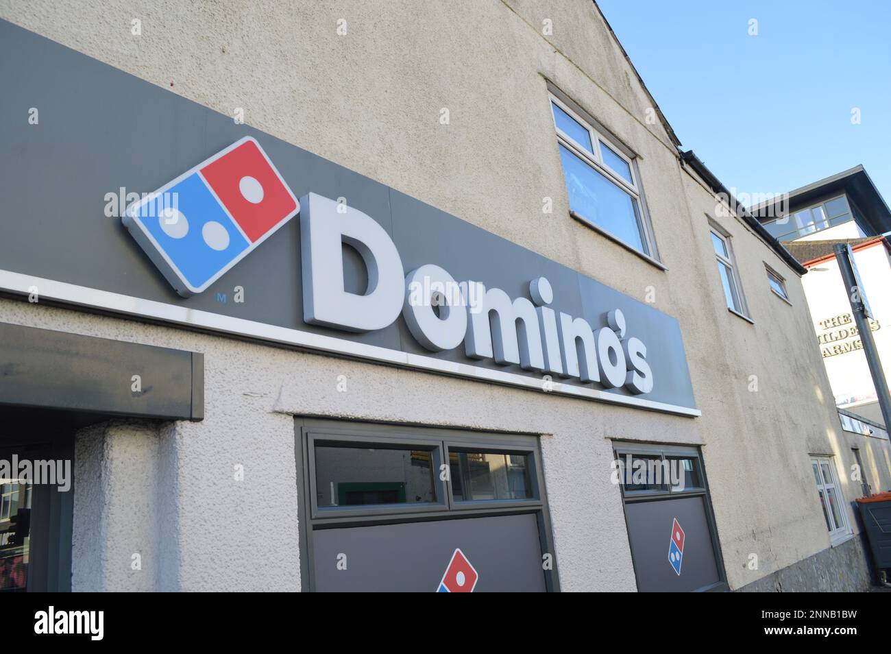 Dominos pizza delivery swansea marina hires stock photography and