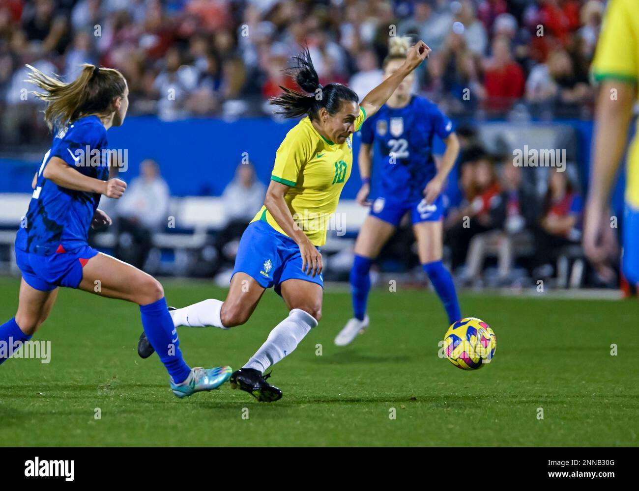Feb 22, 2023 Brazil Women's National Team forward Marta (10) in game