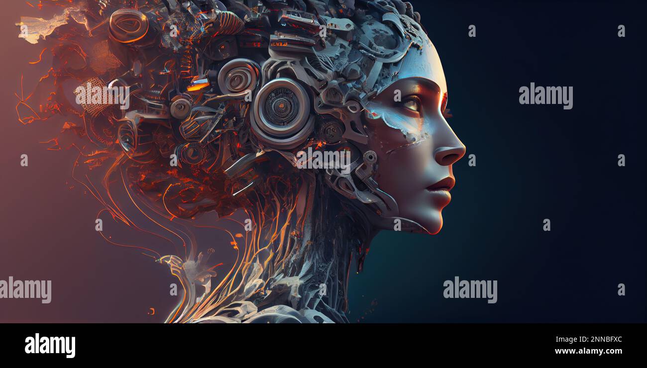 Generative AI illustration of revolutionizing the world with AI