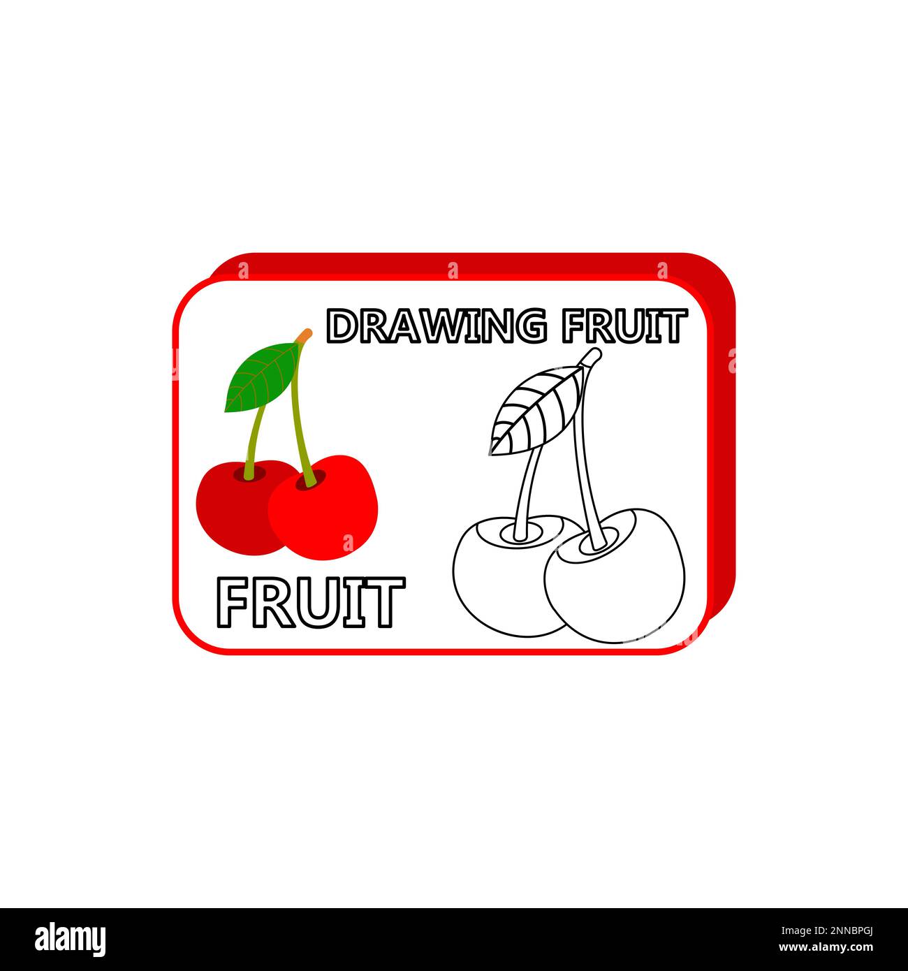 Educational worksheet to be colored by sample. Easy educational paint