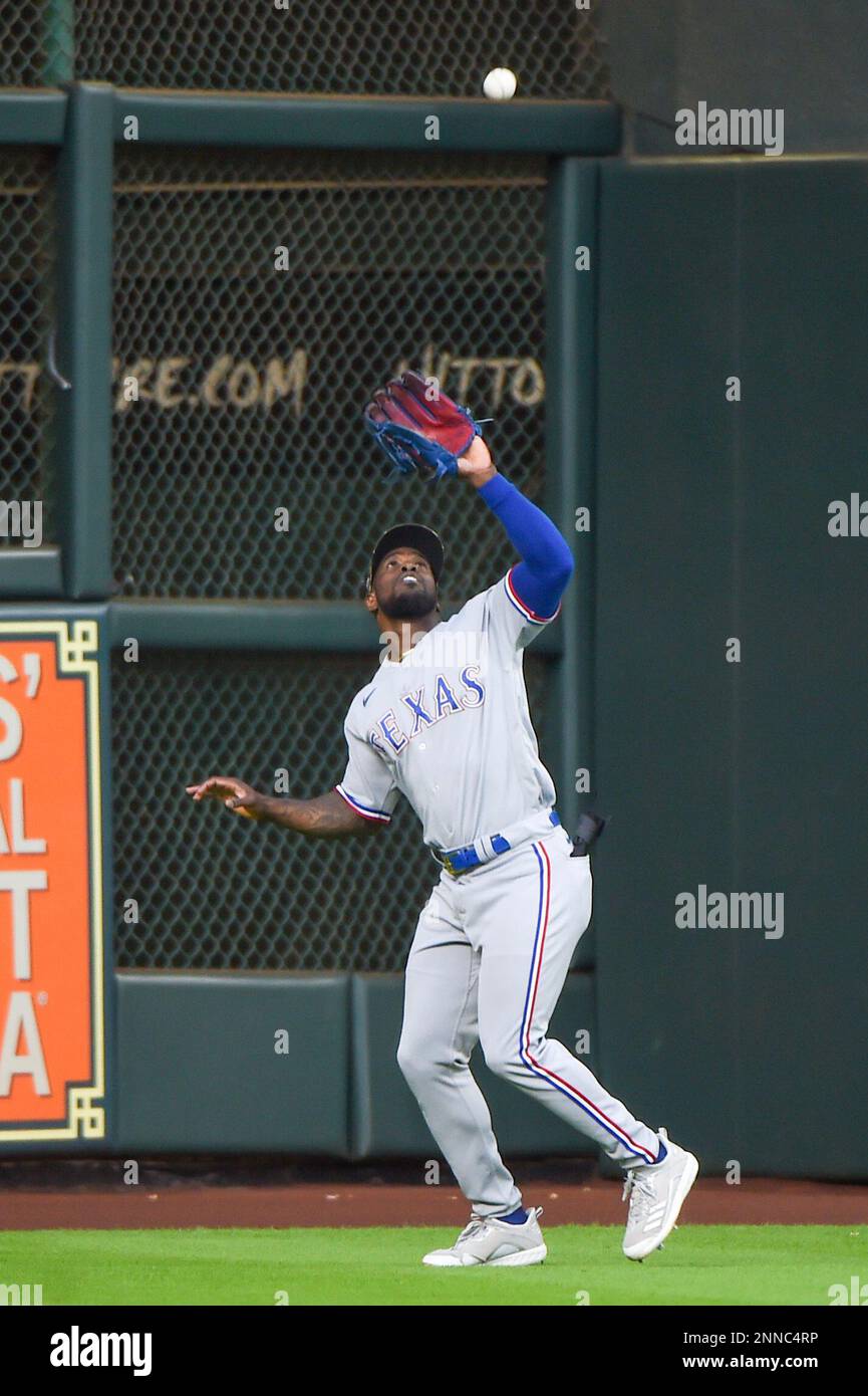 Texas Rangers right fielder Adolis Garcia (53) during the MLB game between  the Texas Ranges and the Houston Astros on Friday, April 14, 2023 at Minute  Stock Photo - Alamy
