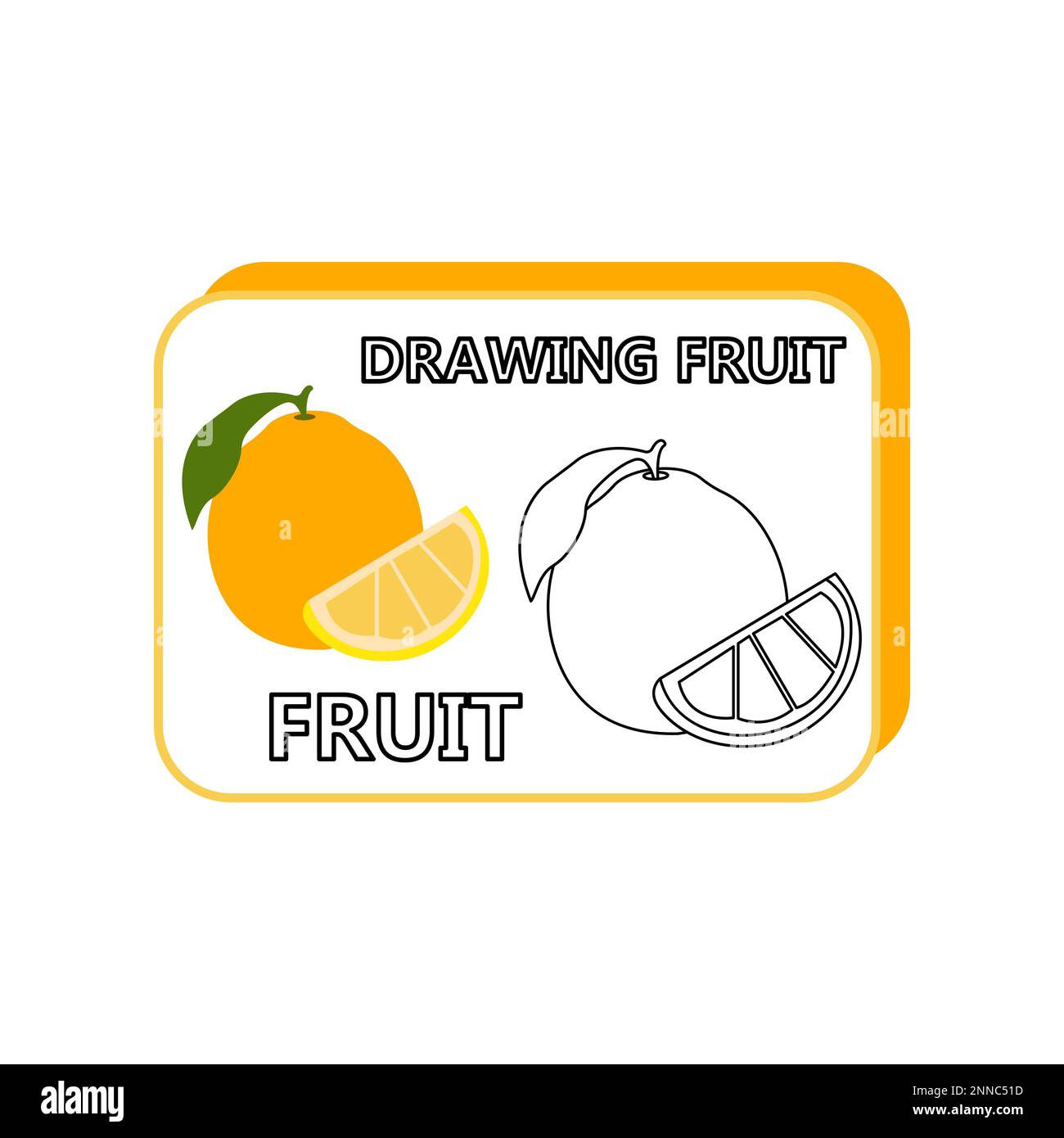Illustration of Orange Fruit Coloring for Kid Stock Illustration -  Illustration of activity, orange: 169056058