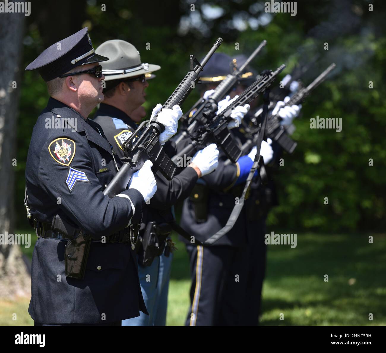 Local Law Enforcement Officers Who Have Been Killed In The Line Of Duty Are Honored With A Rifle 7091