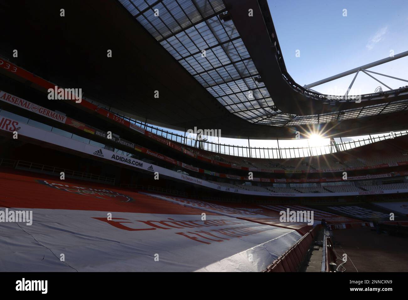 General view inside the stadium before the English Premier League ...