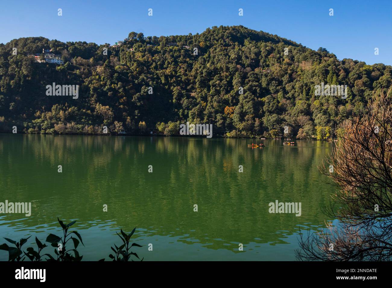 Nainital lake in the autumn months
