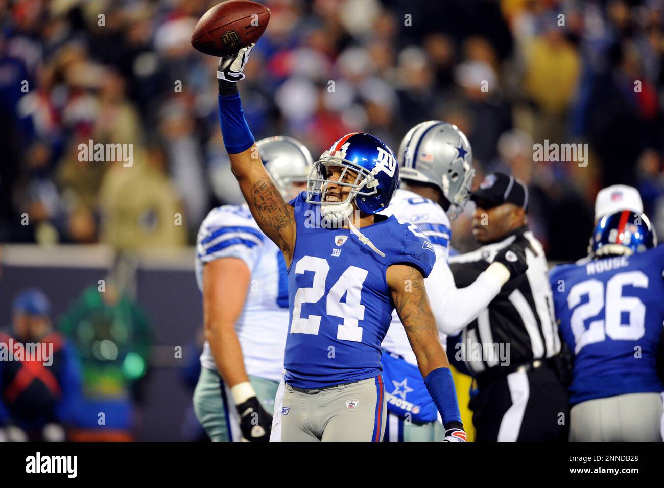 06 December 2009 New York Giants cornerback Terrell Thomas (24) during