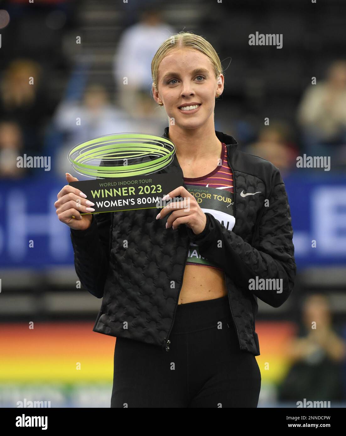 Birmingham, England. 25 February, 2023. Keely Hodgkinson Wins The Women ...