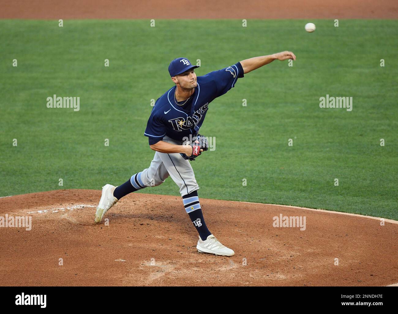 ANAHEIM, CA MAY 04 Tampa Bay Rays pitcher Shane McClanahan (62