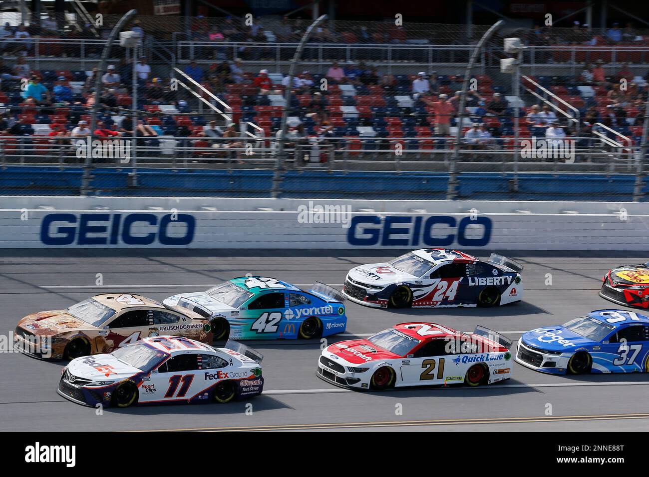 #11: Denny Hamlin, Joe Gibbs Racing, Toyota Camry FedEx Ground, #4 ...