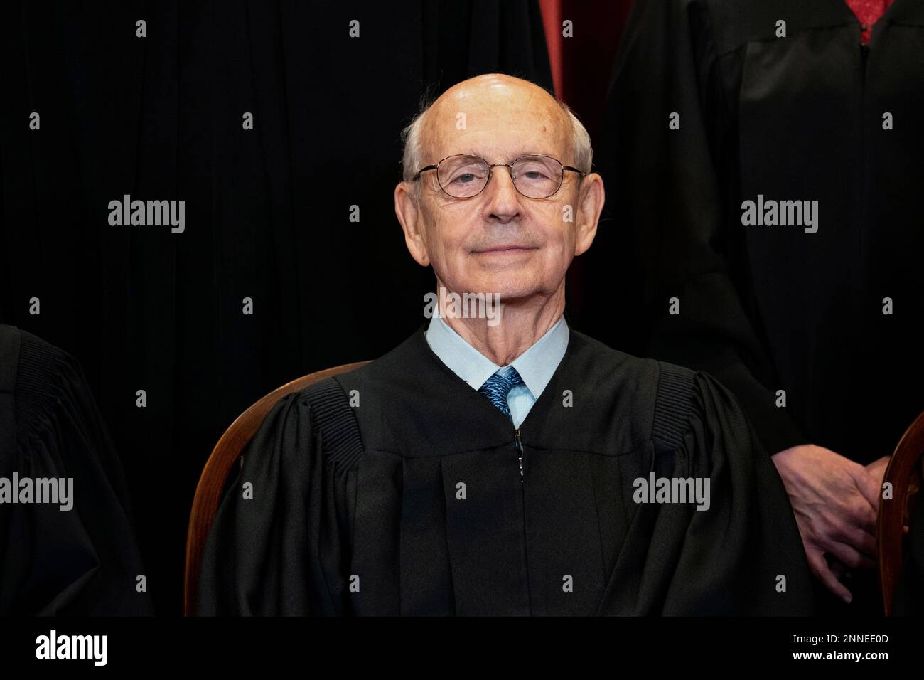 In this April 23, 2021, photo, Supreme Court Associate Justice Stephen