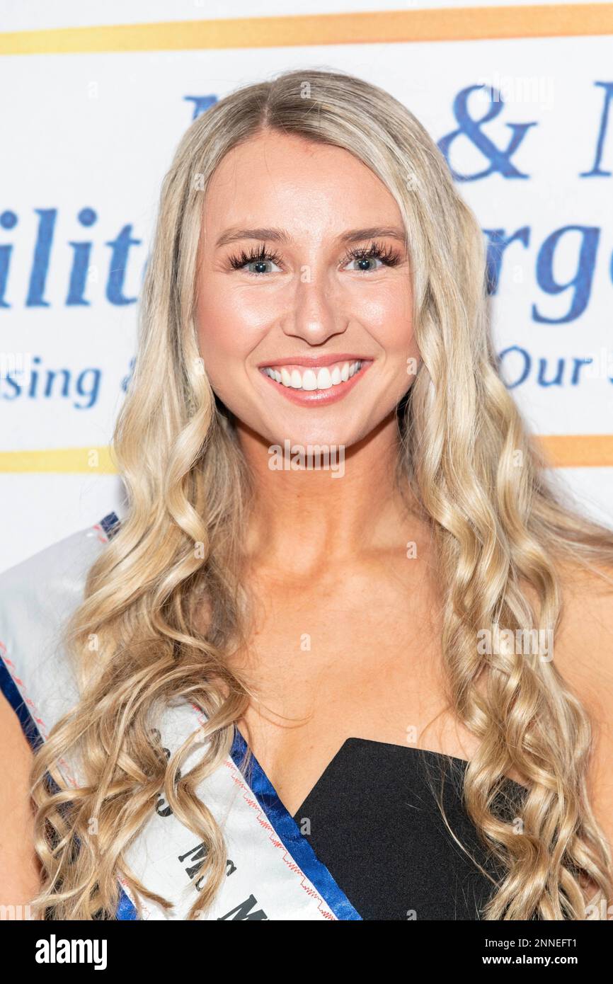 San Diego, Ca, USA. 24th Feb 2023. USMC Riley Compton attends 2023 Mr. and Ms. Military Pageant at Joan B. Kroc Theater, San Diego, CA February 24, 2023 Credit: Eugene Powers/Alamy Live News Stock Photo