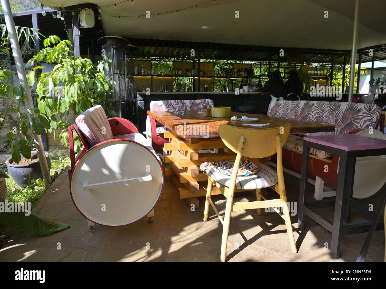 The Cultiva Farm Kenya restaurant, Nairobi KE Stock Photo