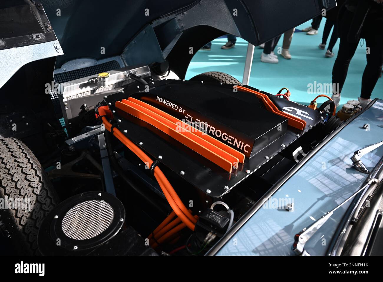 Converting classic cars to electric hires stock photography and images