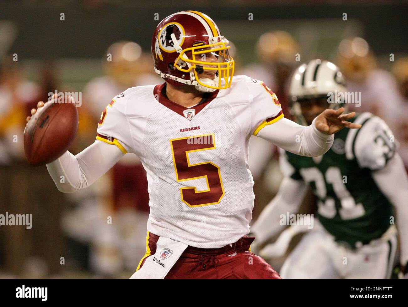 16 August 2008: Washington Redskins quarterback Colt Brennan (5