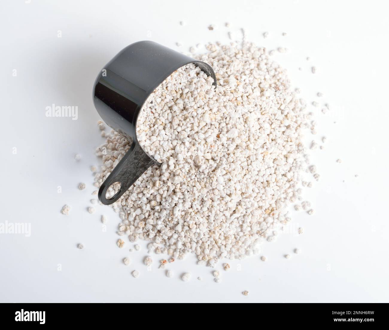 Heep of Expanded perlite on white background Stock Photo - Alamy